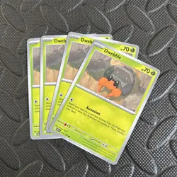 Pokemon TCG Dwebble Playset x 4 Destined Rivals 011/182 - Image 1