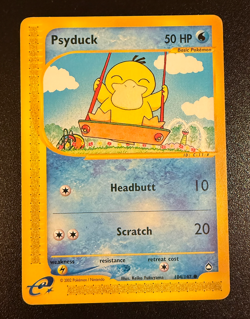 Pokemon Psyduck 104/147 Aquapolis E-Reader English 2002 Vintage LP/NM - Image 1