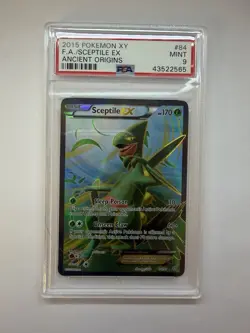 Pokemon Company 2015 Sceptile EX 84/98 XY Ancient Origins Full Art Holo PSA 9 - Image 1