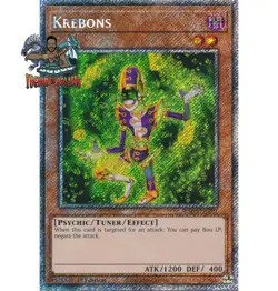 Yugioh! 1x Krebons RA03-EN201 Platinum Secret Rare 1st Ed NM - Image 1