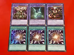 3x Super Polymerization + Dragostapelia + Mudragon + Starving Venom | YuGiOh! - Image 1