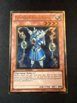 Yu-Gi-Oh! Thunder King Rai-Oh (MP) GLD3-EN020 Gold Rare - Image 1