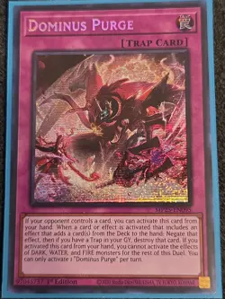 YUGIOH: 1x Dominus Purge MP25-EN095 Prismatic Secret Rare 2025 Mega-Pack - Image 1