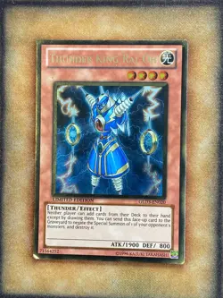 Yugioh Thunder King Rai-Oh GLD3-EN020 Gold Rare Limited Edition MP - Image 1