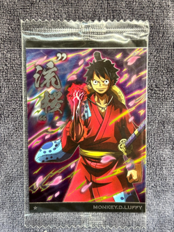 Monkey D. Luffy - No.8-01 N - SEALED One Piece Wafer Card Bandai Japanese B25 LL - Image 1