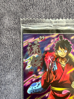 Monkey D. Luffy - No.8-01 N - SEALED One Piece Wafer Card Bandai Japanese B25 LL - Image 3