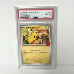PSA 10 - McDonalds Pikachu 020/M-P Japanese - Graded Pokemon Card - Image 1