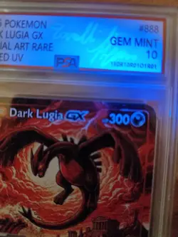 Pokemon Card DARK Lugia Gx SAR Signed UV Italian Artist F.C 16 Of 33 - Image 5