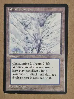 Glacial Chasm - Ice Age - Lightly Played close to NM | MTG - Image 1
