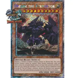 Yugioh! 1x Obelisk the Tormentor RA03-EN230 Platinum Secret Rare 1st Ed NM - Image 1