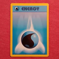 Pokemon 1999 2000 Base Set: Water Energy 102/102 4th Print - NM - Image 1