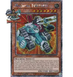 Yugioh! 1x Machina Fortress RA03-EN233 Platinum Secret Rare 1st Ed NM - Image 1