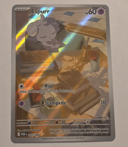 Espurr 095/088 Illustration Rare Full Art Pokemon Card Perfect Order English - Image 1