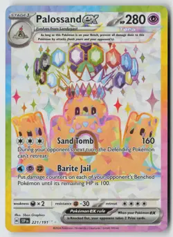 Palossand ex 221/191 Ultra Rare Surging Sparks Pokemon Near Mint - Image 1