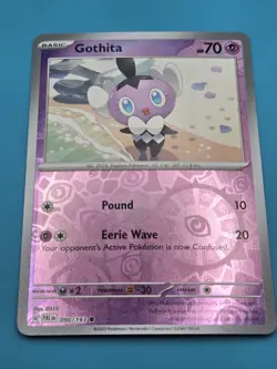 Gothita 090/193 Reverse Holo Common Paldea Evolved Pokemon NM - Image 1