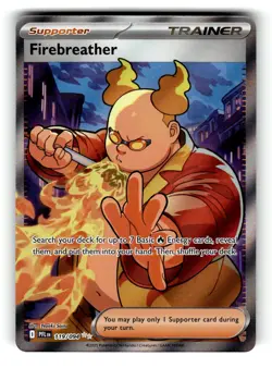 Firebreather 119/094 Ultra Rare Phantasmal Flames Pokemon Near Mint - Image 1