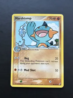 Pokemon TCG Marshtomp EX Crystal Guardians 38/100 Uncommon MP - Image 1