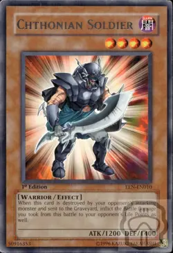Chthonian Soldier EEN-EN010 R Elemental Energy Yu-Gi-Oh 1st Edition NM/M - Image 3
