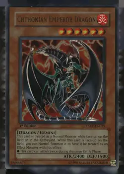 Chthonian Emperor Dragon TAEV-EN019 Tactical Evolution Yu-Gi-Oh 1st Edition NM - Image 1