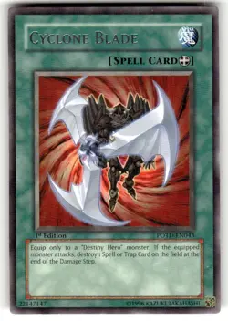 Yu-Gi-Oh Card: Cyclone Blade POTD-EN043 RARE 1st Edition! - Image 1