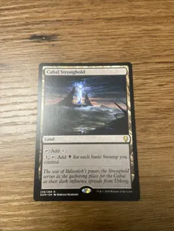 Cabal Stronghold Dominaria Card Magic the Gathering, NM Condition, Regular Card - Image 1