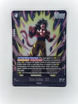 Son Goku : GT FB09-100 SR Dragon Ball Dual Evolution Card Foil - Image 1