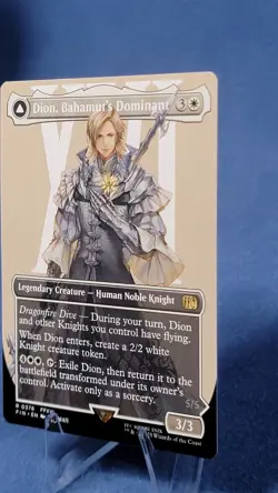 MTG Dion, Bahamut's Dominant Borderless Regular #0376 Final Fantasy Rare NM/M A - Image 4