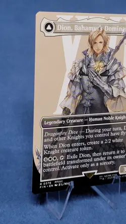 MTG Dion, Bahamut's Dominant Borderless Regular #0376 Final Fantasy Rare NM/M A - Image 5