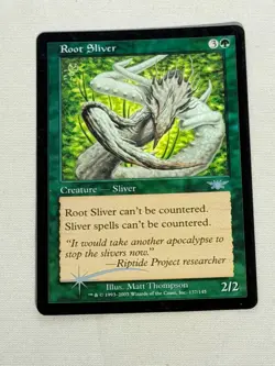 MTG FOIL Root Sliver Legions Magic the Gathering - Image 1