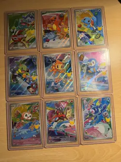Pokemon TCG First Partner Illustration Collection 2026 Promos Full Set 9 Cards! - Image 1