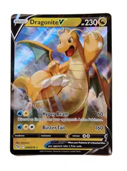 Dragonite V - 049/078 - Pokemon GO TCG - Holo Rare Half Art - Pack to Sleeve - Image 1