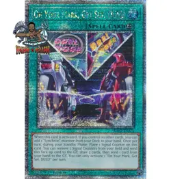 Yugioh! 1x On Your Mark, Get Set, DUEL RA03-EN276 Quarter Century Secret Rare NM - Image 1