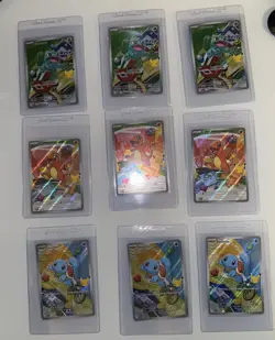Pokemon TCG First Partner Illustration Collection Series 1 Kanto GEN 1 Set NM x3 - Image 1