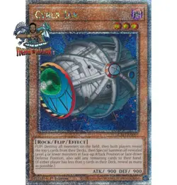 Yugioh! 1x Cyber Jar RA03-EN095 Quarter Century Secret Rare 1st Ed NM - Image 1