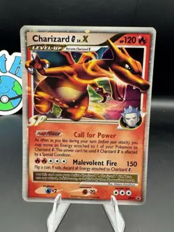 Charizard G LV.X DP45 Diamond and Pearl Holo LP Pokemon Mid Era - Image 1