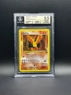 Pokemon Moltres Fossil ita holo rare 12/62 bgs 9.5 Pop 2!!! No Psa - Image 1
