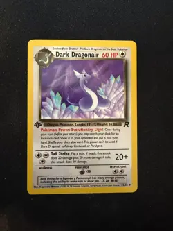 Dark Dragonair 1st Edition 33/82 Team Rocket Pokemon Card WOTC - Image 1