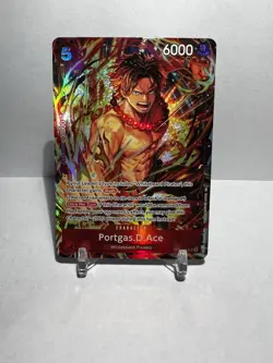 Portgas.D.Ace Foil ST15-005 One Piece Illustration Box Vol. 5 Promotion Cards NM - Image 1