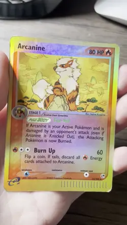 Arcanine Sandstorm Reverse Holo Rare Pokemon Card #15/100 - Image 2