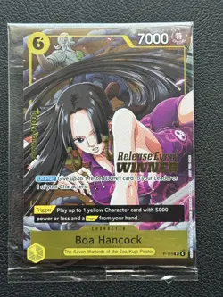 Boa Hancock Pre-Release Event WINNER P-115 One Piece Card Game New & SEALED *MT* - Image 1