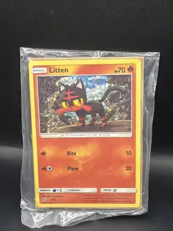 Litten 3/12 Holo | McDonalds Promo | Pokemon Card Sealed Rare - Image 1