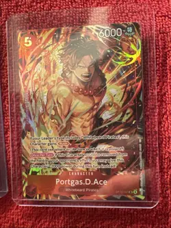 One Piece One Piece Promo Cards Portgas.D.Ace (Illustration Box Vol.5) #ST15-005 - Image 3