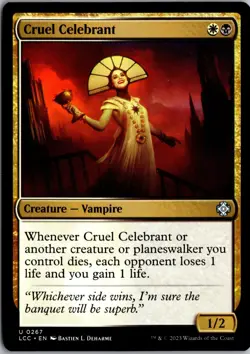 Cruel Celebrant 267 Commander: The Lost Caverns of Ixalan Magic The Gathering NM - Image 1