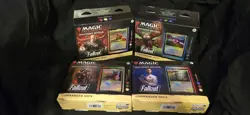 Wizards of the Coast MTG Fallout Commander Deck Lot 4x 100ct EN 2024 - Image 1