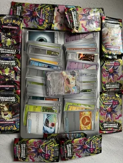 Pokemon TCG Optimale Ordnung 200 Karten Bulk + Mauzi EX deutsch Karten - Image 1