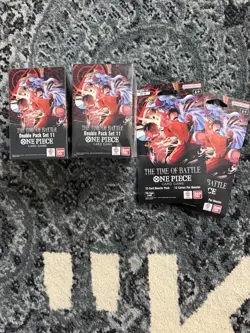 One Piece OP16 Time of Battle Bundle 2 Double Packs + 2 Sleeved Packs 🔥 - Image 1