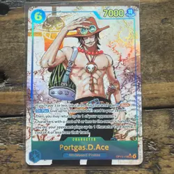 Namco One Piece CCG Portgas.D.Ace Foil Secret Rare Parallel OP13-119 🔥🔥 - Image 1