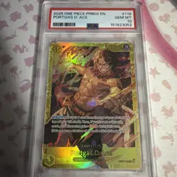 One Piece PRB02 English Portgas D Ace OP07-118 SEC PSA 10 Gem Mint - Image 1