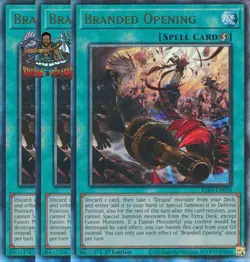 Yugioh! 3x Branded Opening RA03-EN070 Ultimate Rare 1st Ed NM - Image 1