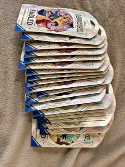 Disney Lorcana Fabled Sleeved Booster Packs (Lot of 20 Packs) - Image 1